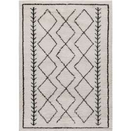 Flash Furniture Geometric Style Bohemian Shag Area Rug - 8' x 10' - Ivory