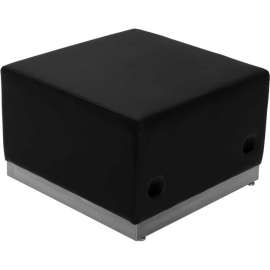 Flash Furniture Modular Lounge Ottoman - Leather - Black - Hercules Alon Series