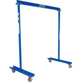 Fixed Height Work Area Portable Gantry Crane, 5'9-3/4"W x 7-13/16"H, 300 Lb. Cap.