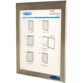 Frost Enclosed Event Log & Communication Display w/ Stainless Steel Frame