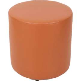 Interion Round Reception Ottoman - Tan