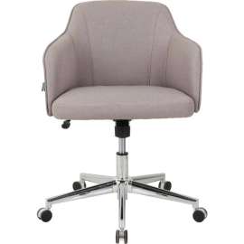 Interion Fabric Lounge Chair - Tan