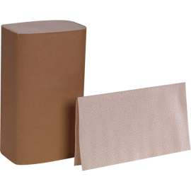 Pacific Blue Basic S-Fold Recycled Paper Towels By GP Pro, Brown, 4,000 Towels Per Case