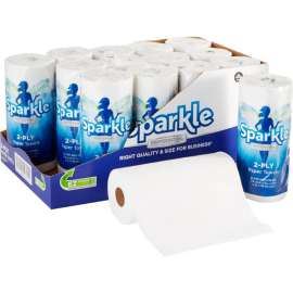 Sparkle Professional Series 2-Ply Perforated Kitchen Paper Towel Rolls, 15 Rolls/Case