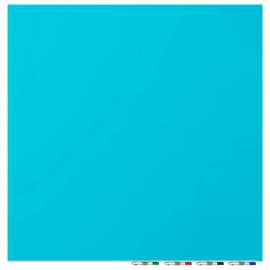 Ghent Aria Glass White Board - Magnetic - 4'W x 5'H - 1/4" Thick Tempered Glass - Blue