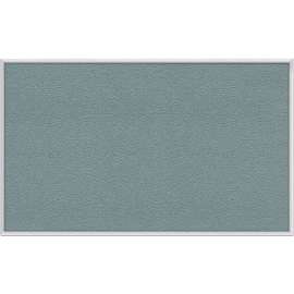 Ghent 3' x 5' Bulletin Board - Stone Vinyl Surface - Silver Frame