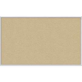 Ghent Bulletin Board - Vinyl - Aluminum Frame - 24"W x 18"H - Caramel