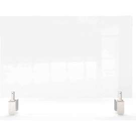 Ghent Clear Partition Extender with Attachable Clamps, 24"H x 24"W