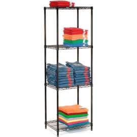 Nexel Shelving Wire Shelving Starter Unit, 54"W x 18"D x 54"H