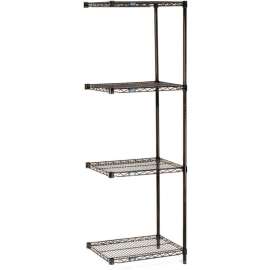 Nexel Shelving Wire Shelving Add-On Unit, 60"W x 14"D x 74"H