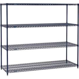 Nexel Nexelon, 5 Tier, Wire Shelving Starter Unit, 60"W x 18"D x 63"H