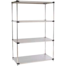 Nexel Solid Stainless Steel, 5 Tier, Starter Unit, 48"W x 24"D x 86"H