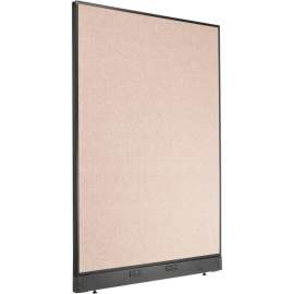 Interion Electric Office Partition Panel, 48-1/4"W x 64"H, Tan