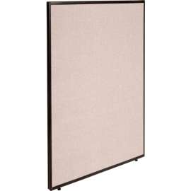 Interion Office Partition Panel, 48-1/4"W x 60"H, Tan