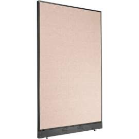 Interion Electric Office Partition Panel, 48-1/4"W x 76"H, Tan