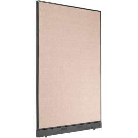 Interion Office Partition Panel with Pass-Thru Cable, 48-1/4"W x 100"H, Tan