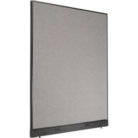 Interion Electric Office Partition Panel, 60-1/4"W x 100"H, Gray