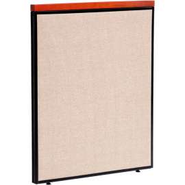 Interion Deluxe Office Partition Panel, 36-1/4"W x 43-1/2"H, Tan