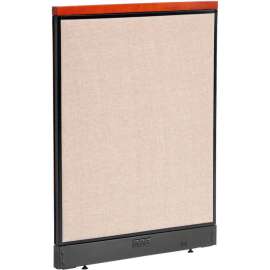 Interion Deluxe Electric Office Partition Panel, 36-1/4"W x 47-1/2"H, Tan