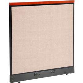 Interion Deluxe Electric Office Partition Panel, 48-1/4"W x 47-1/2"H, Tan