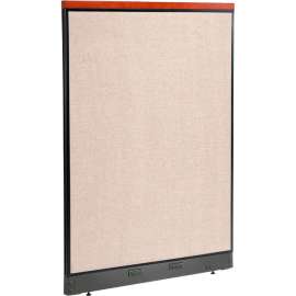 Interion Deluxe Electric Office Partition Panel, 48-1/4"W x 65-1/2"H, Tan