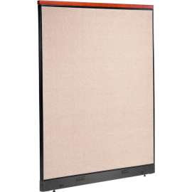 Interion Deluxe Electric Office Partition Panel, 60-1/4"W x 77-1/2"H, Tan
