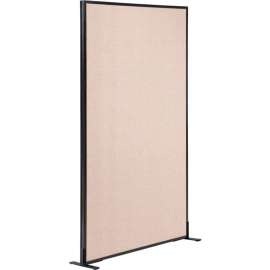 Interion Freestanding Office Partition Panel, 36-1/4"W x 96"H, Tan