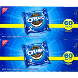 OREO Chocolate Sandwich Cookies, 2 Pack, 120 Count