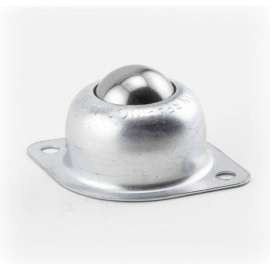 Hudson Bearings 1" Carbon Steel Main Ball with 2 Hole Flange Carbon Steel Housing BT-1CS - 2"W