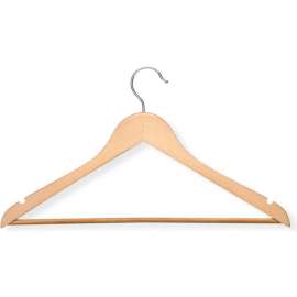 Suit Hanger, Maple, 24-Pack