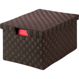 Honey-Can-Do Large Woven File Box - Brown