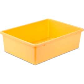 Large Plastic Bin 16-1/4"L x 11-3/4"W x 5"H, Yellow