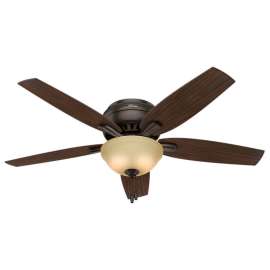 Hunter Fan 52" Newsome Ceiling Fan with Light 53314 - Premier Bronze