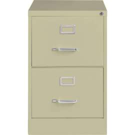 Hirsh Industries 25" Deep Vertical File Cabinet 2-Drawer Legal Size - Putty
