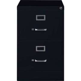 Hirsh Industries 25" Deep Vertical File Cabinet 2-Drawer Legal Size - Black