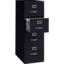 Hirsh Industries 26-1/2" Deep Vertical File Cabinet 4-Drawer Legal Size - Black