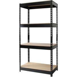 Hirsh Industries Riveted Steel Boltless Shelving Unit, 30"W x 16"D x 60"H,4-Shelf, 900 Lb Cap