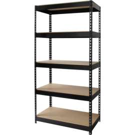 Hirsh Industries Riveted Steel Boltless Shelving Unit, 36"W x 18"D x 72"H,5-Shelf, 900 Lb Cap