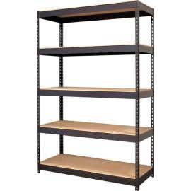 Hirsh Industries Riveted Steel Boltless Shelving Unit, 48"W x 18"D x 72"H,5-Shelf, 900 Lb Cap