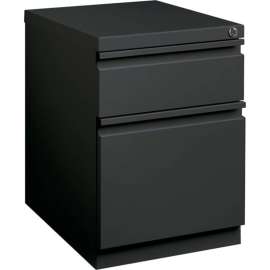 Hirsh Industries 20" Deep Mobile Pedestal Box/File - Charcoal