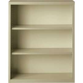 Hirsh 3 Shelf Bookcase 34-1/2"W x 13"D x 42"H, Putty