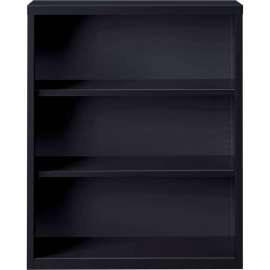 Hirsh 3 Shelf Bookcase 34-1/2"W x 13"D x 42"H, Black
