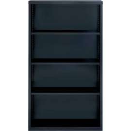 Hirsh 4 Shelf Bookcase 34-1/2"W x 13"D x 60"H, Black