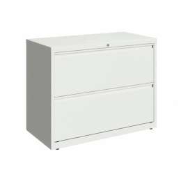Hirsh Industries 36" Wide 2-Drawer Lateral File Cabinet - White