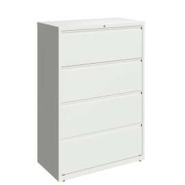 Hirsh Industries 36" Wide 4-Drawer Lateral File Cabinet - White