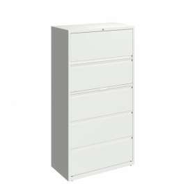 Hirsh Industries 36" Wide 5-Drawer Lateral File Cabinet - White