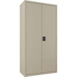 Hirsh Industries Janitorial Cabinet, 18"D x 36"W x 72"H - Putty
