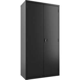 Hirsh Industries Janitorial Cabinet, 18"D x 36"W x 72"H - Black