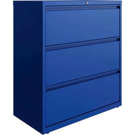 Hirsh Industries HL10000 Series Lateral File 36 Wide 3-Drawer - Classic Blue