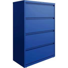Hirsh Industries HL10000 Series Lateral File 36 Wide 4-Drawer - Classic Blue